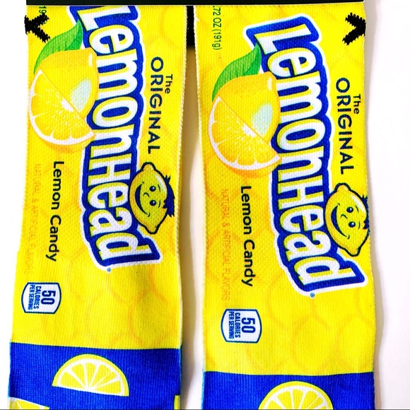 New Odd Sox Lemonhead Lemon Candy Crew Socks - Picture 4 of 8